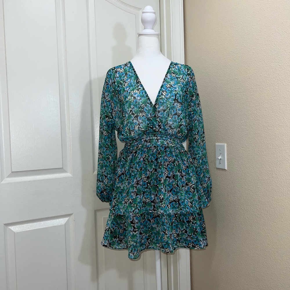 ZARA FLORAL PRINT DRESS Size Medium